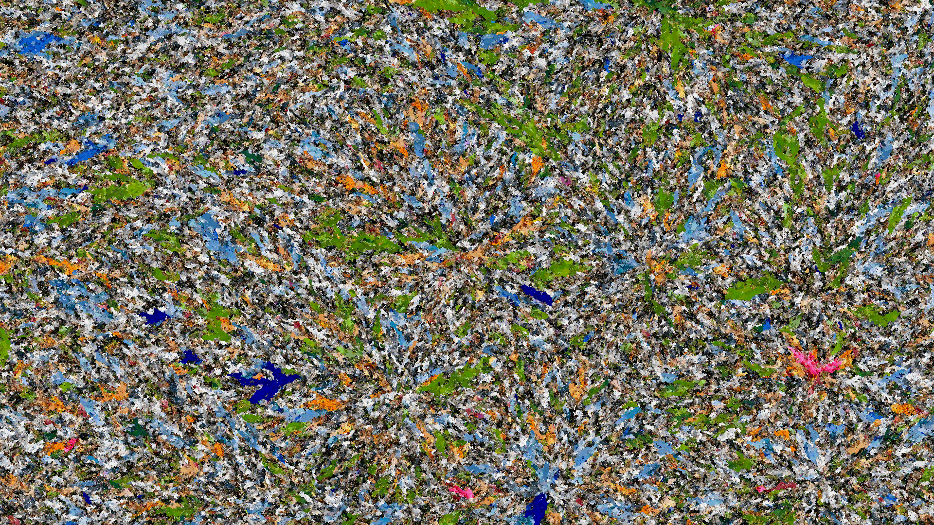 Procedural image generation output